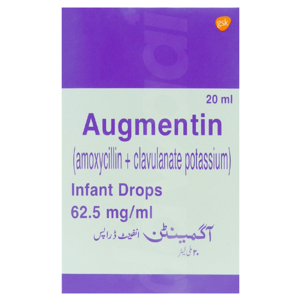 Augmentin 20Ml Infant Drops 62.5Mg/Ml