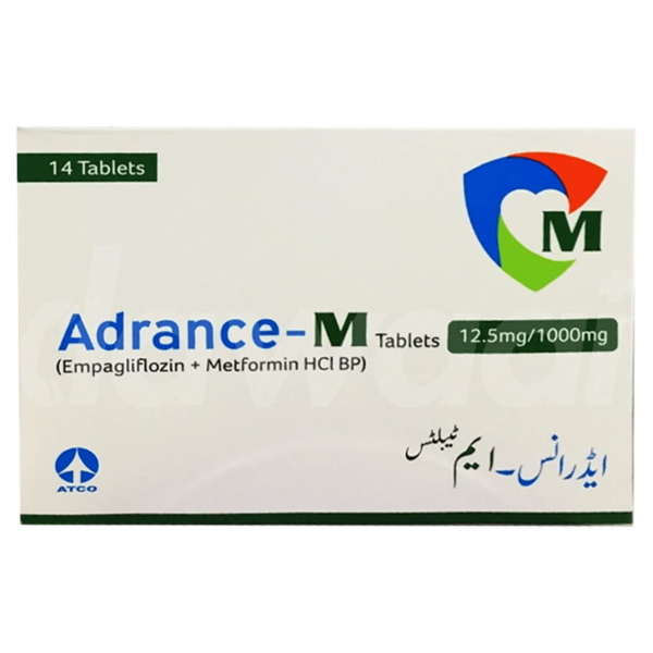 Adrance-M 12.5 mg / 1000 mg tablets