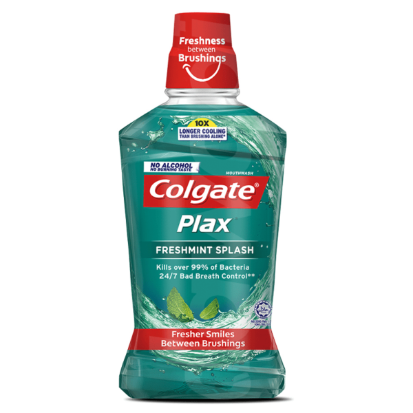 Colgate Plax Freshmint Fresh Mouthwash 500 ml Bottle liquid