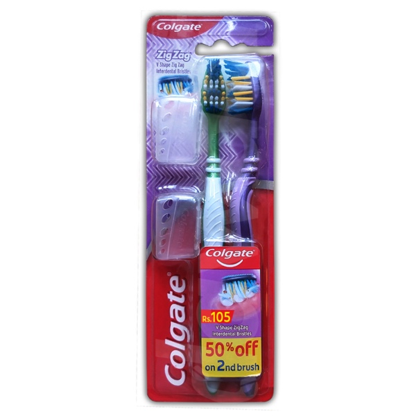 Colgate Zig Zag - Soft Toothbrush (Twin Pack) Pcs