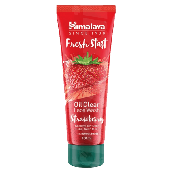 Himalaya Fresh Start Strawberry Face Wash 100 ml Pack liquid