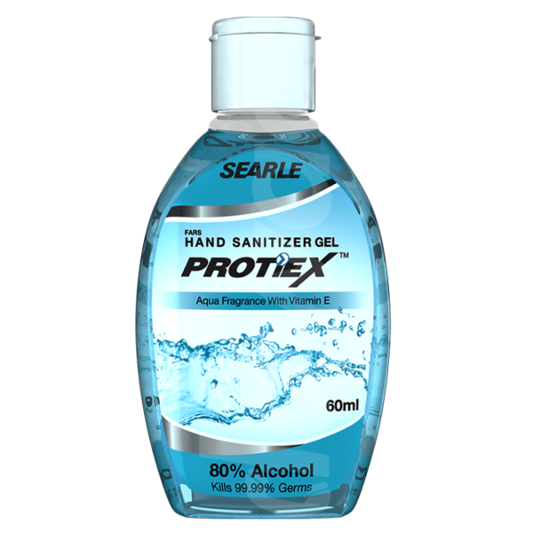 Protiex Aqua Sanitizer 60 ml Gel Bottle liquid