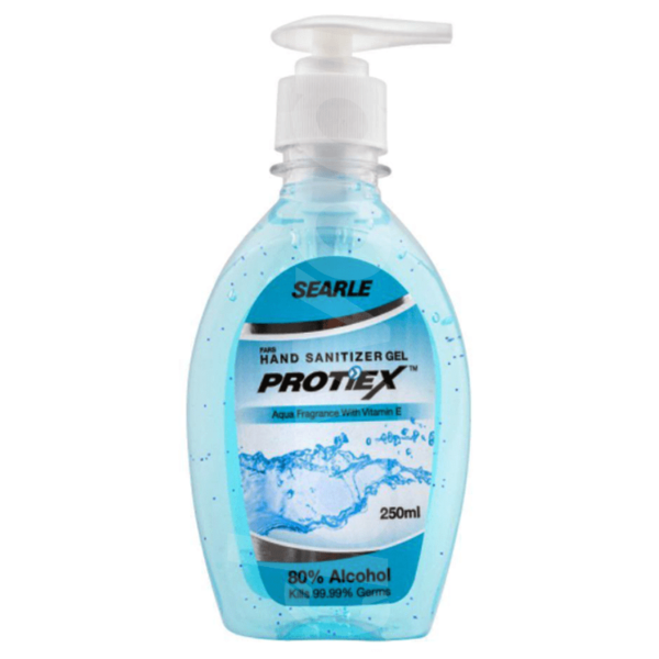 Protiex Aqua Sanitizer 250 ml Gel Bottle liquid