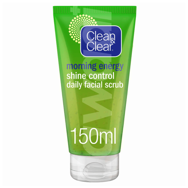 CLEAN & CLEAR Daily Facial Scrub, Morning Energy, Shine Control 150 ml Pack scrub