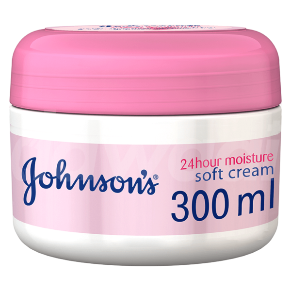 JOHNSON’S 24 HOUR Moisture, Soft Body Cream 300 ml Jar cream