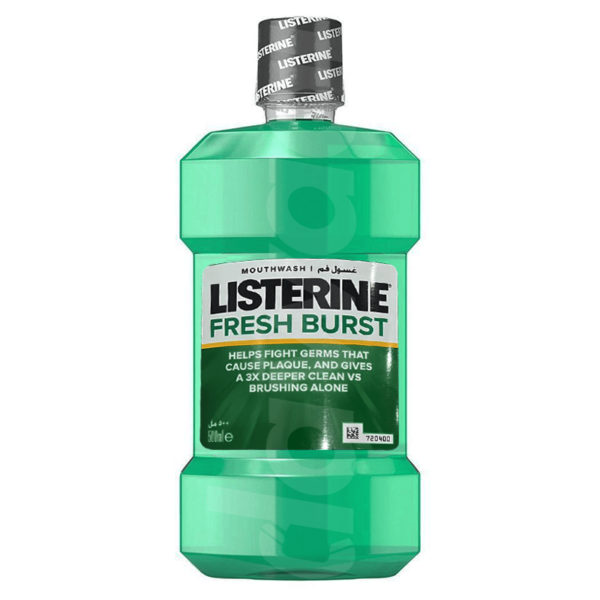 LISTERINE Fresh Burst Mouthwash 500 ml Bottle liquid