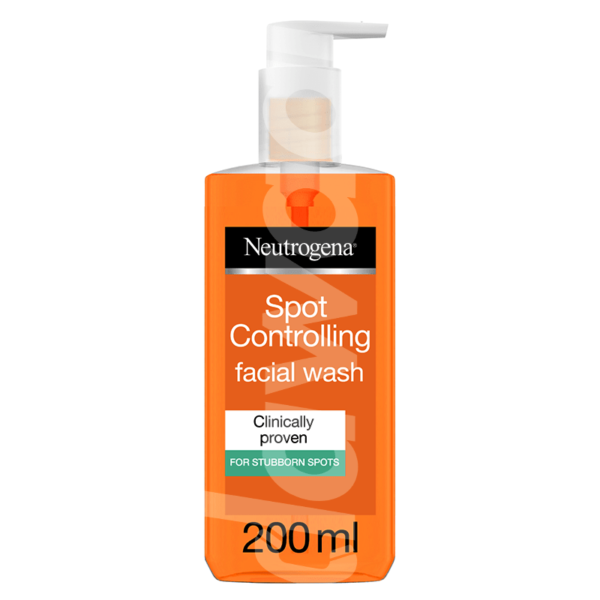 Neutrogena Spot Controlling Oil-free Facial Wash 200 ml Pack liquid