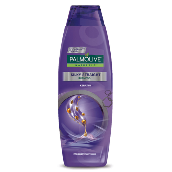 Palmolive Naturals Silky Straight Shampoo 375 ml Bottle liquid