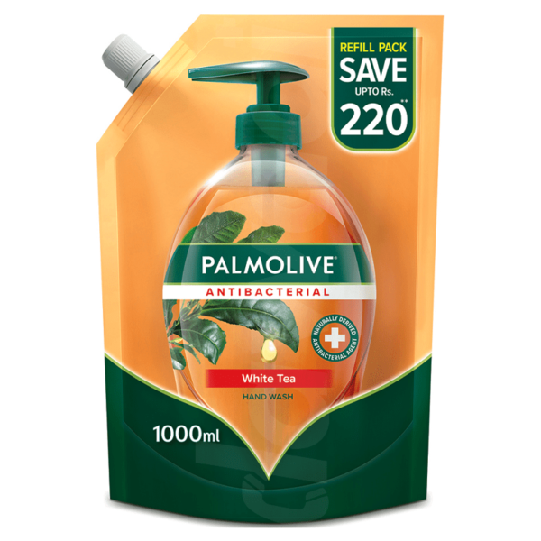 Palmolive Naturals Anti Bacterial Liquid Handwash 1000 ml Refill Pouch liquid