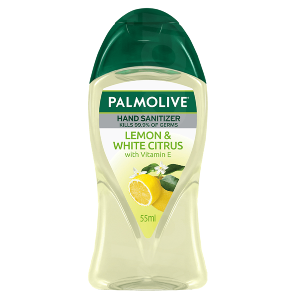 Palmolive Naturals Lemon & White Citrus Hand Sanitizer 55 ml Bottle liquid