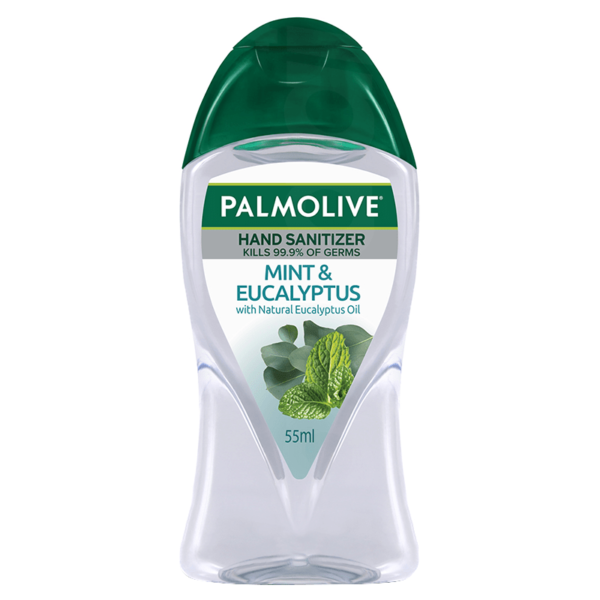 Palmolive Naturals Mint & Eucalyptus Hand Sanitizer 55 ml Bottle liquid