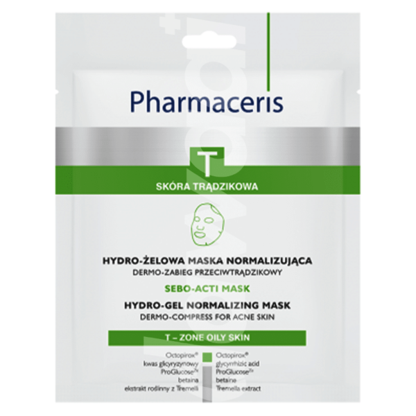 PHARMACERIS T Sebo Acti Hydro Gel Mask 1 Pcs. Pack face mask