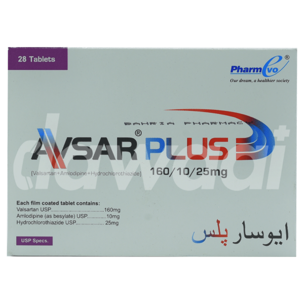 Avsar Plus 10mg/160mg/25mg tablet