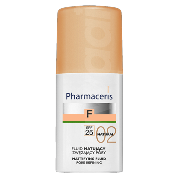 Pharmaceris F SPF 25 Natural 02 Mattifying Fluid Foundation 30 ml Pack liquid