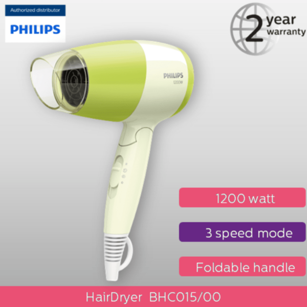 Philips EssentialCare Dryer Compact Lime BHC015/00 device