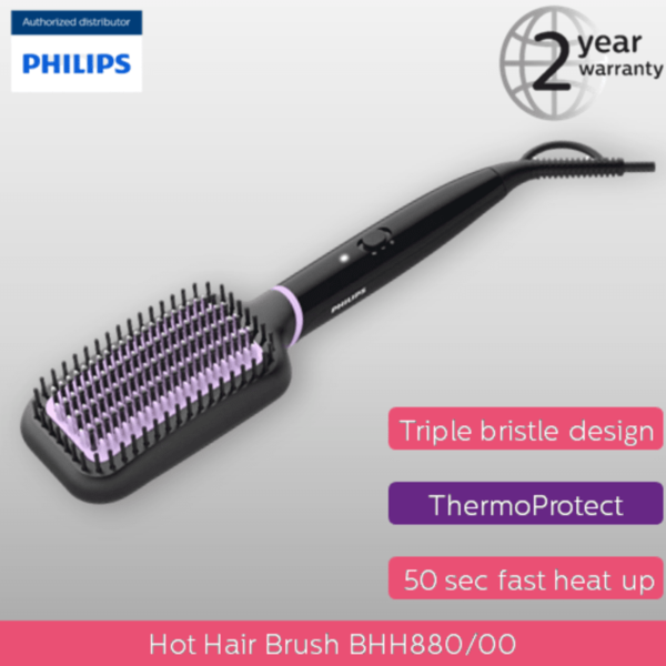 Philips StyleCare Essential Heated Straightening Brush BHH880/00 device