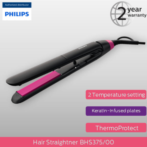 Philips StraightCare Essential ThermoProtect Straightener BHS375/00 device