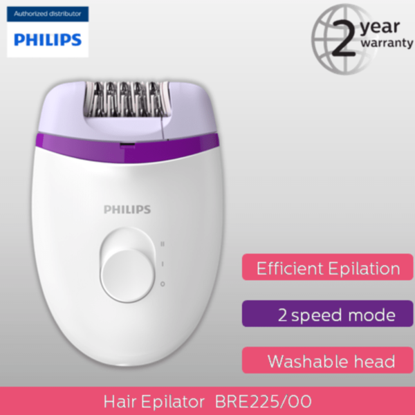 Philips Stainelle Essential Corded Compact Epilator BRE225/00 device