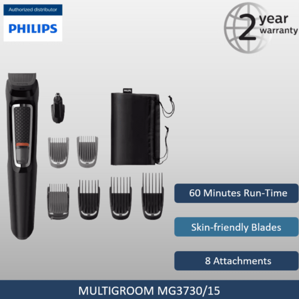 Philips Multigroom 8-in-1 Face and Hair Series 3000 MG3730/15 device