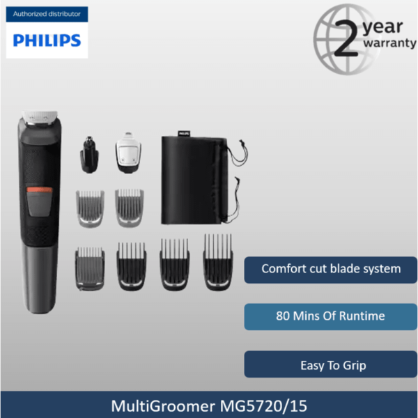 Philips Multigroom 9-in-1 Face and Hair Series 5000 MG5720/15 device