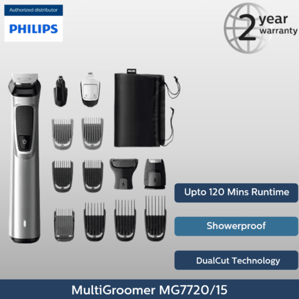 Philips Multigroom 14-in-1 Face, Head and Body Series 7000 MG7720/15 device