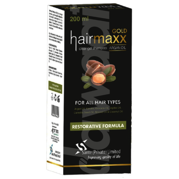 Hairmaxx Gold Shampoo 200 ml Gel Bottle gel