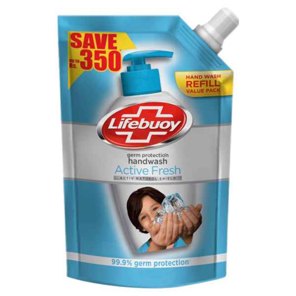 Lifebuoy Active Fresh Hand Wash 1000 ml Refill Pouch liquid