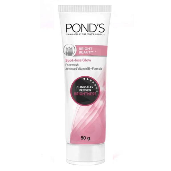 Ponds Bright Beauty - Spot Less Glow Face Wash 50 gm Pack liquid