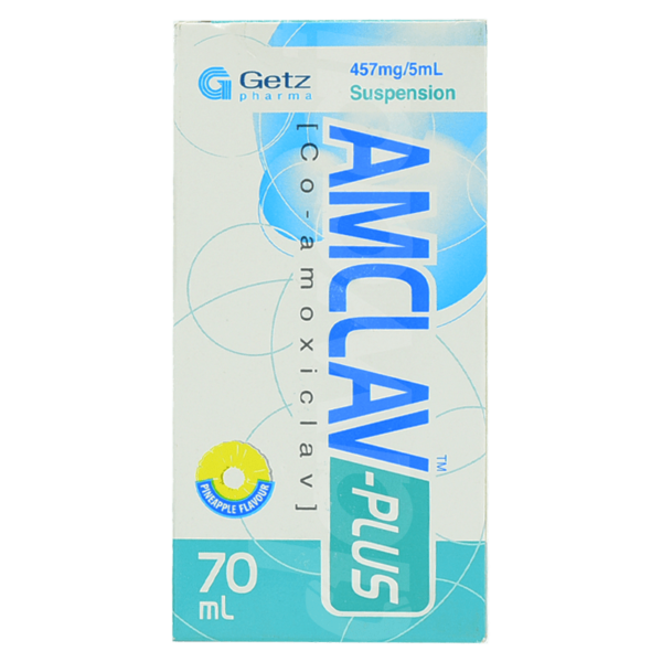 Amclav Plus 70Ml Suspension 475Mg/5Ml