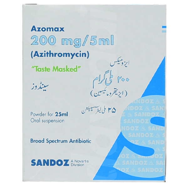 Azomax 25Ml Suspension 200Mg/5Ml