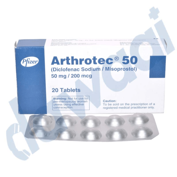 Arthrotec 50 Tablets 50Mg/200Mcg