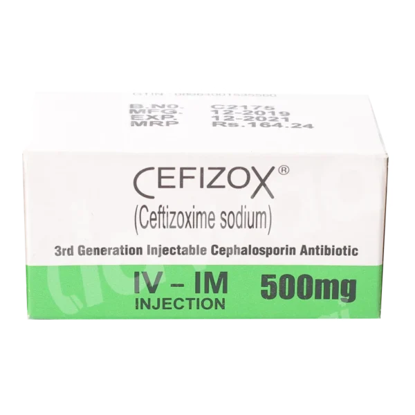 Cefizox Injection 500 Mg 1 Vial