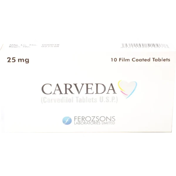 Carveda Tablets 25Mg