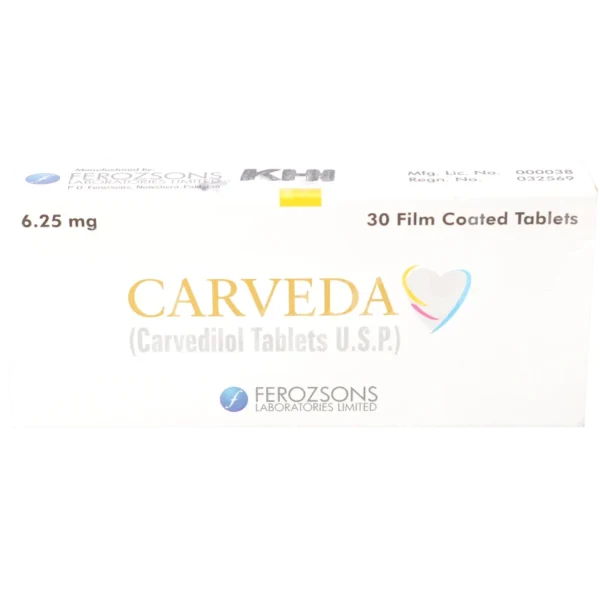 Carveda Tablets 6.25Mg