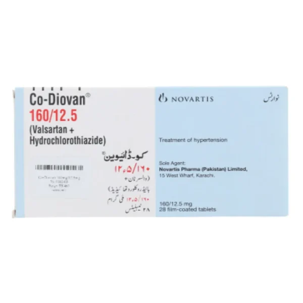 Co-Diovan Tablets 160Mg/12.5Mg