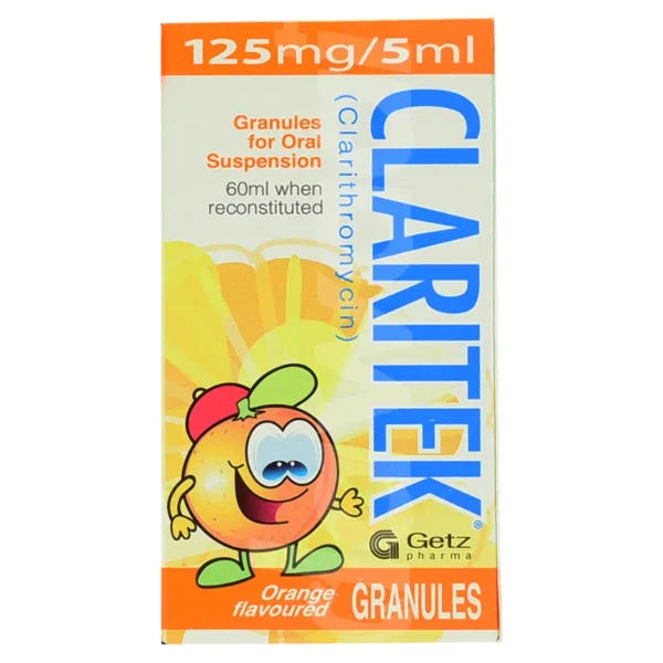 Claritek 50Ml Suspension 125Mg/5Ml