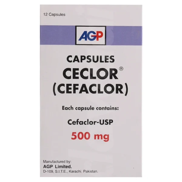 Ceclor Capsules 500Mg