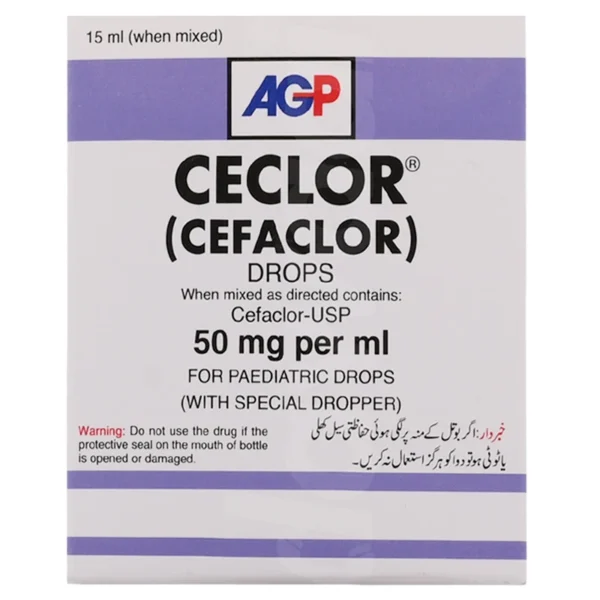 Ceclor 15Ml Paediatric Oral Drops 50Mg/Ml