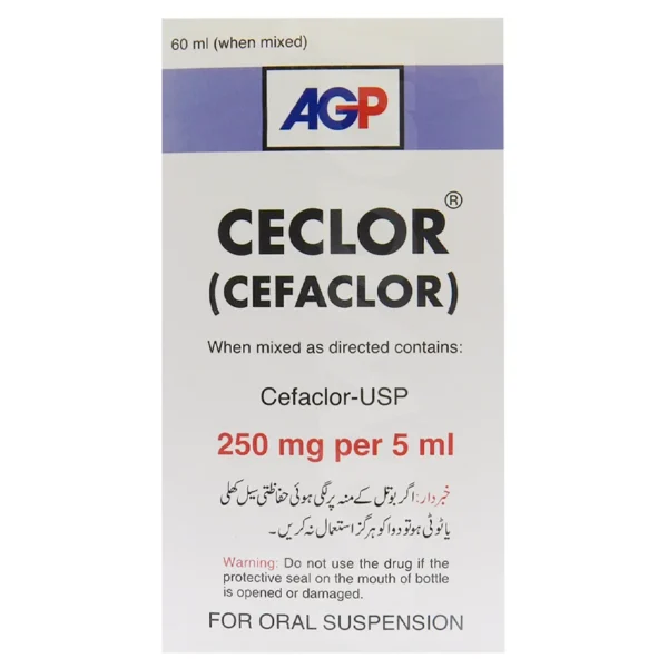 Ceclor 60Ml Suspension 250Mg/5Ml