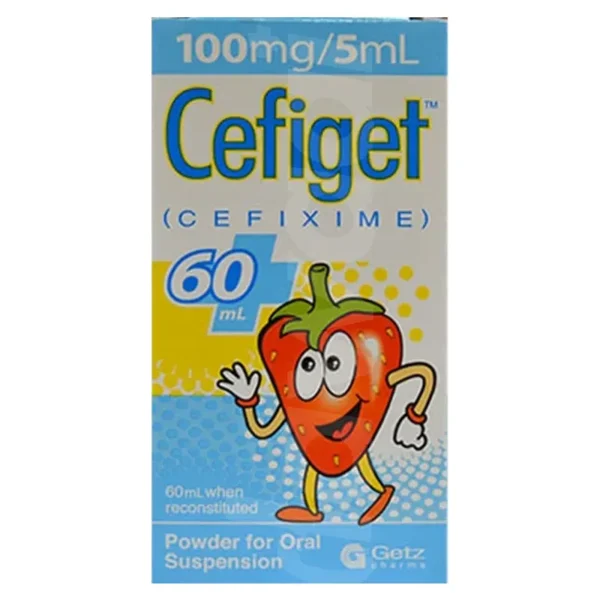 Cefiget 60Ml Suspension 100Mg/5Ml