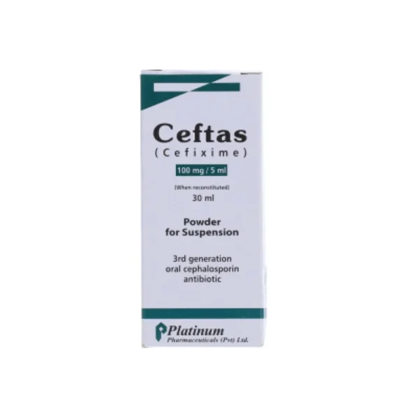 Ceftas 100Mg/5Ml Suspension