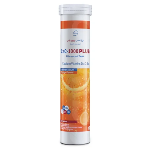 Cac-1000 Plus Effervescent Cola Flavor Tablets