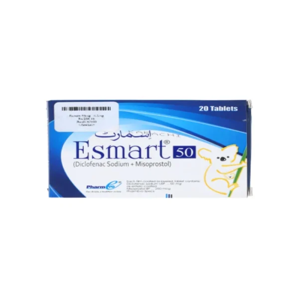 Esmart 50Mg/0.2Mg Tablet