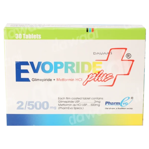 Evopride Plus Tablets 2/500Mg