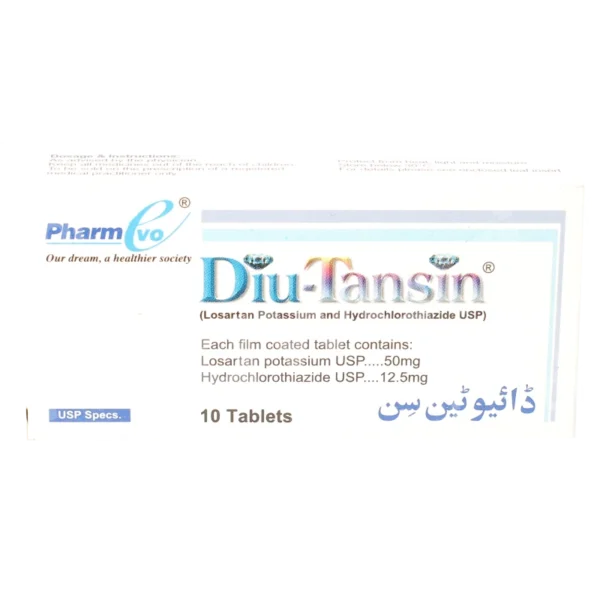 Diu-Tansin Tablets 50/12.5Mg