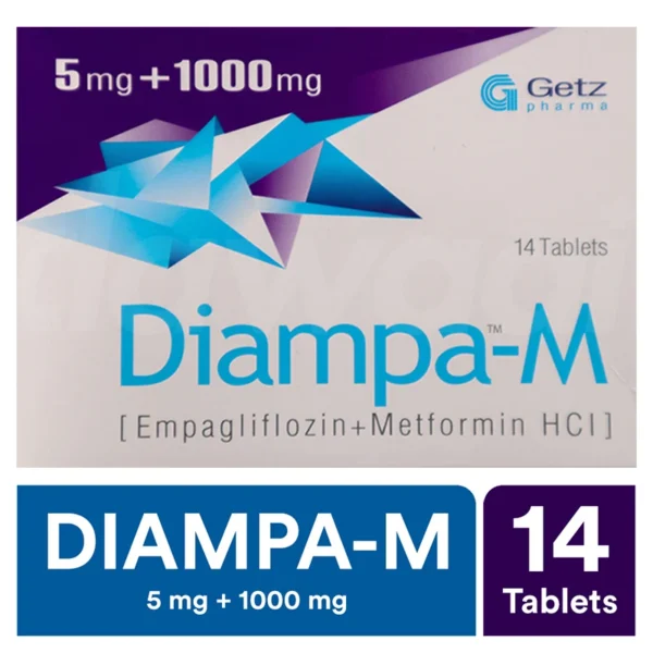 Diampa-M Tablets 5Mg/1000Mg