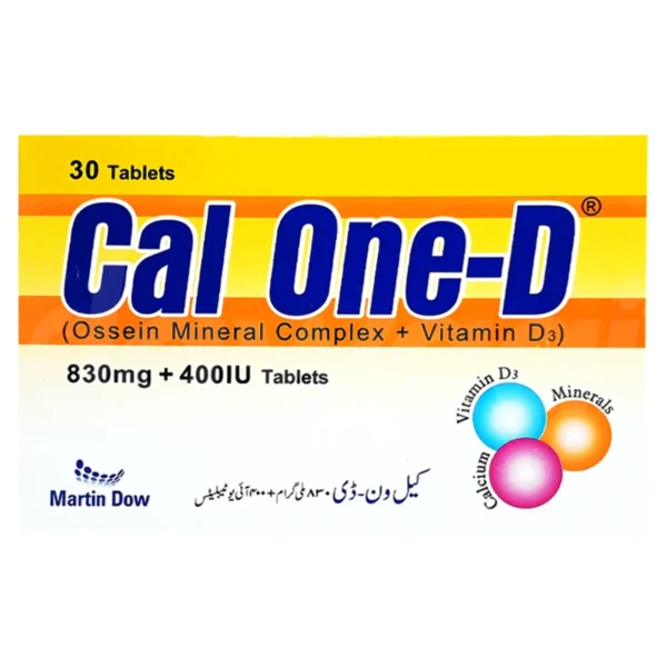 Cal One-D Tablets 830Mg/400Iu