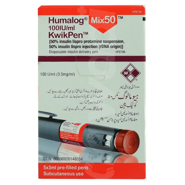 Humalog Mix 50 Kwikpen Insulin 100Iu/3Ml