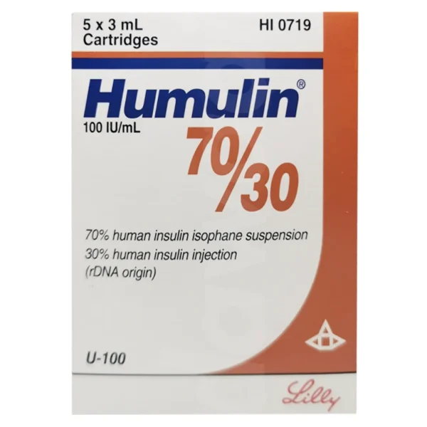 Humulin 70/30 Injection 100Iu/Ml Cartridges