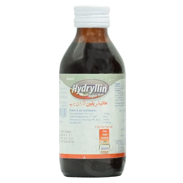 Hydryllin Sugar Free Syrup 120Ml